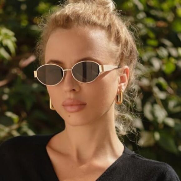 Retro Oval Sunglasses main image 5